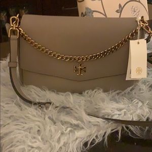 TORY BURCH Kira Mixed-Materials Shoulder Bag